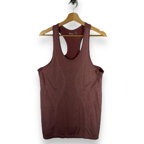 Zyia Active Racerback Activewear Tank Tops, Black & Rose, Size Large (2) - Picture 3 of 13